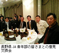 写真：長野県JA青年部の皆さまとの意見交換会