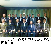 写真：長野県JA関係者とTPPについての認識共有