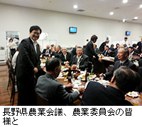 写真：長野県農業会議、農業委員会の皆様と