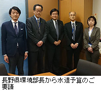 写真：長野県環境部長から水道予算のご要請