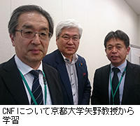 写真：CNFについて京都大学矢野教授から学習