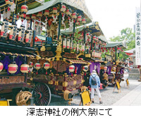 写真：深志神社の例大祭にて