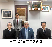 写真：日本会議事務局を訪問