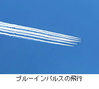 写真：ブルーインパルスの飛行