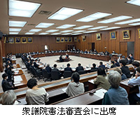 写真：衆議院憲法審査会に出席