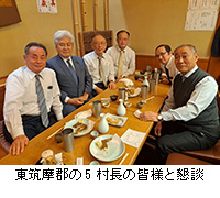 写真：東筑摩郡の5村長の皆様と懇談