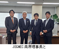 写真:JOGMEC高原理事長と